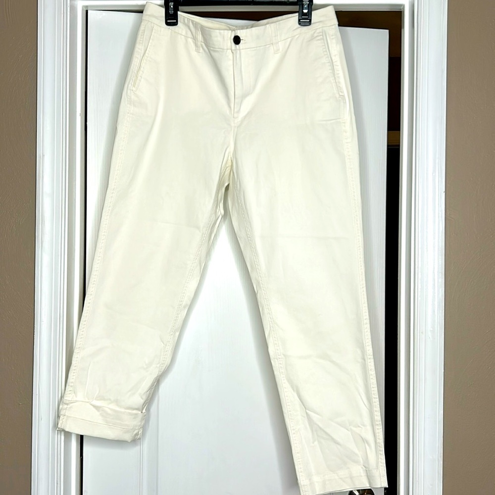 JCREW off white slacks- Size 10